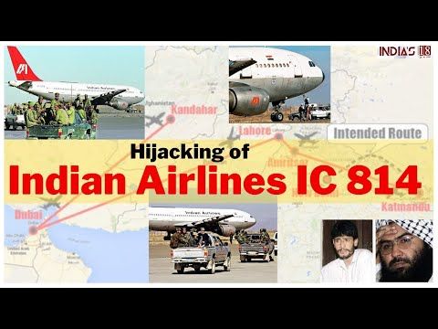 Alt text: "Indian Airlines Flight IC 814, the Boeing 737 hijacked in December 1999."