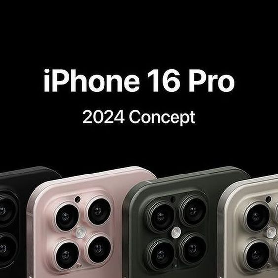 Concept image of the iPhone 16 showcasing a sleek design, advanced display technology, and enhanced camera system