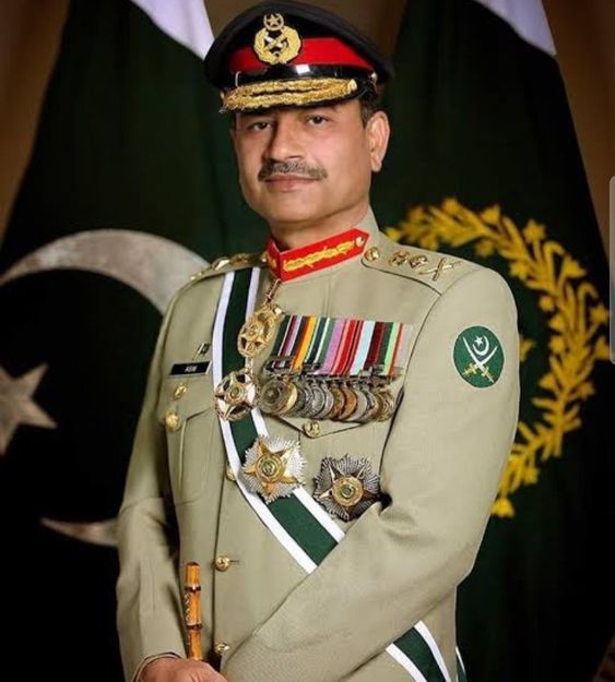 General Asim Munir, Chief of Army Staff of Pakistan, during a military event, showcasing his leadership and role in shaping the country's defense strategies.