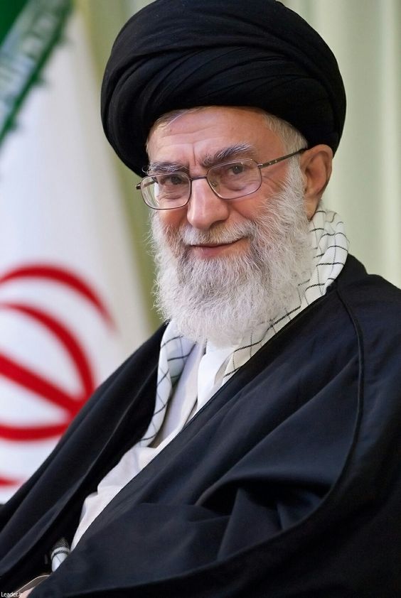 Ayatollah Ali Khamenei delivering a speech.