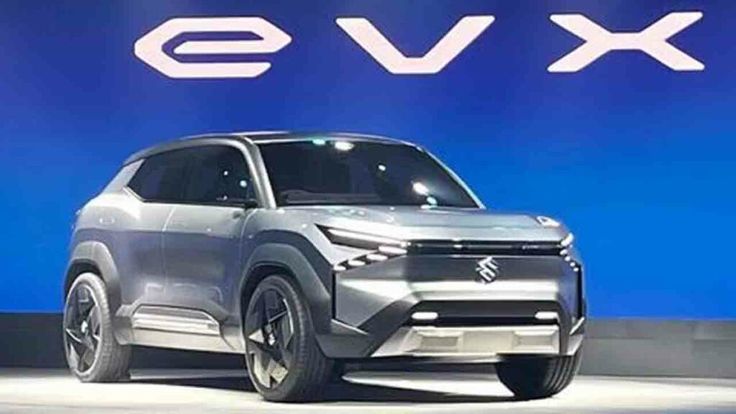 Maruti eVX Electric SUV launching in 2025 in India with futuristic design and eco-friendly features.